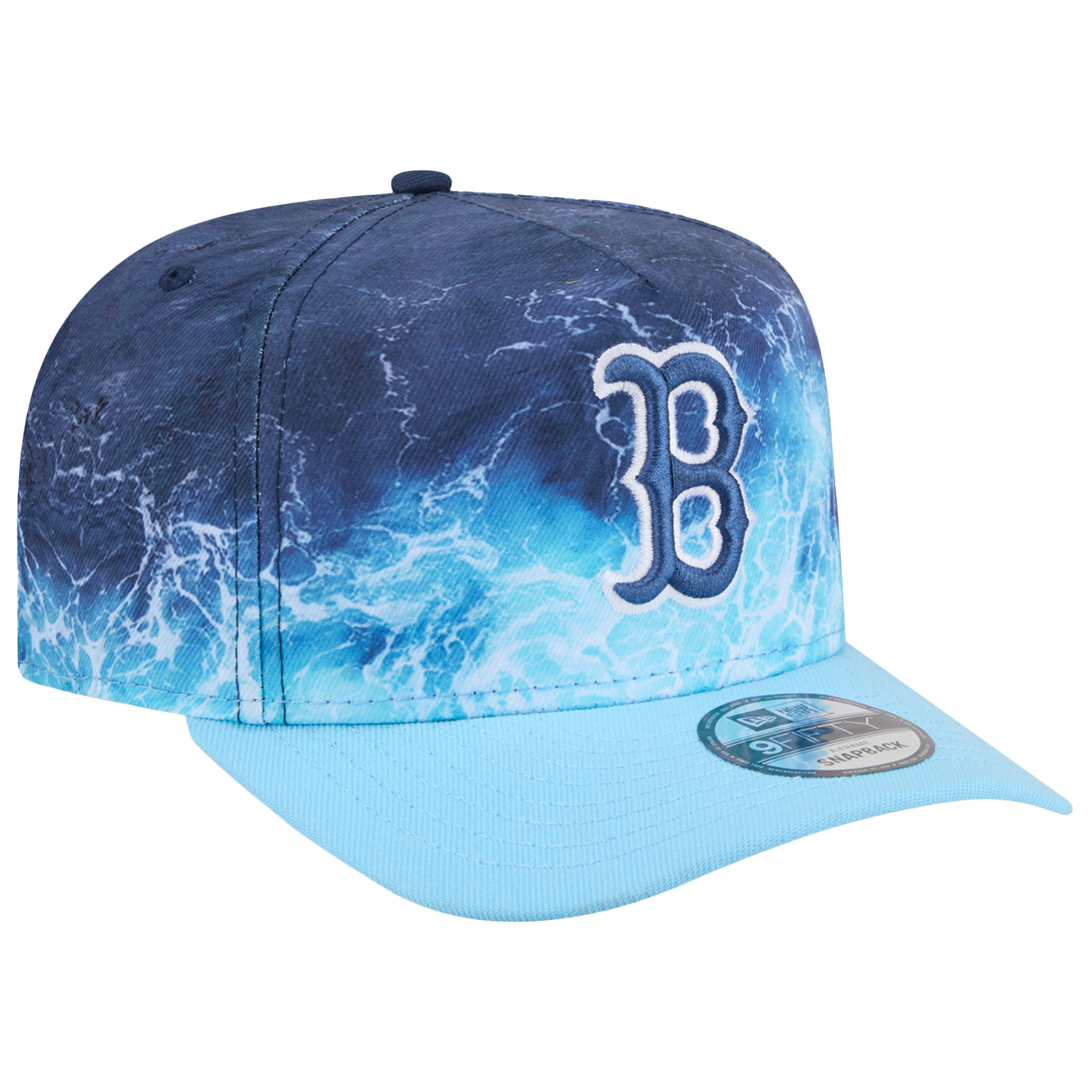 New Era Red Sox Deep Water 950 A Frame Cap - Men's - Blue/Teal