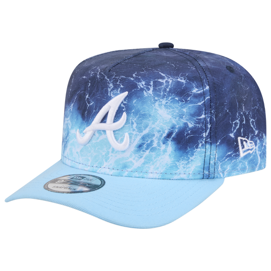 New Era Braves Deep Water 950 A Frame Cap - Men's - Blue/Teal