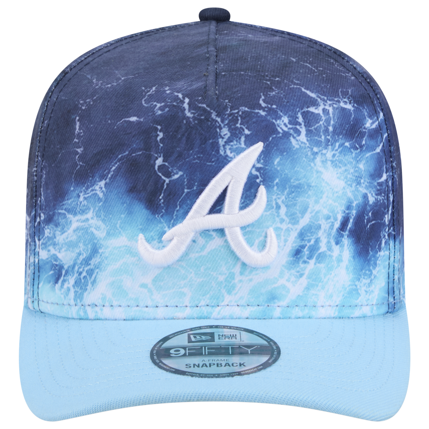 New Era Braves Deep Water 950 A Frame Cap - Men's - Blue/Teal