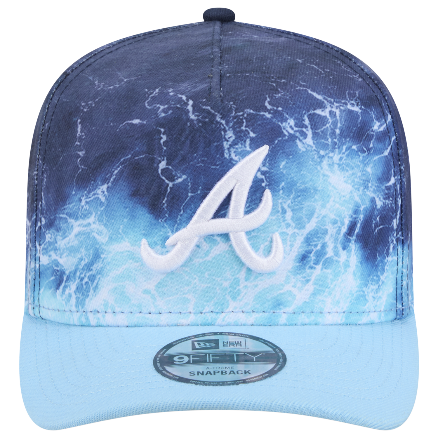 New Era Braves Deep Water 950 A Frame Cap - Men's - Blue/Teal