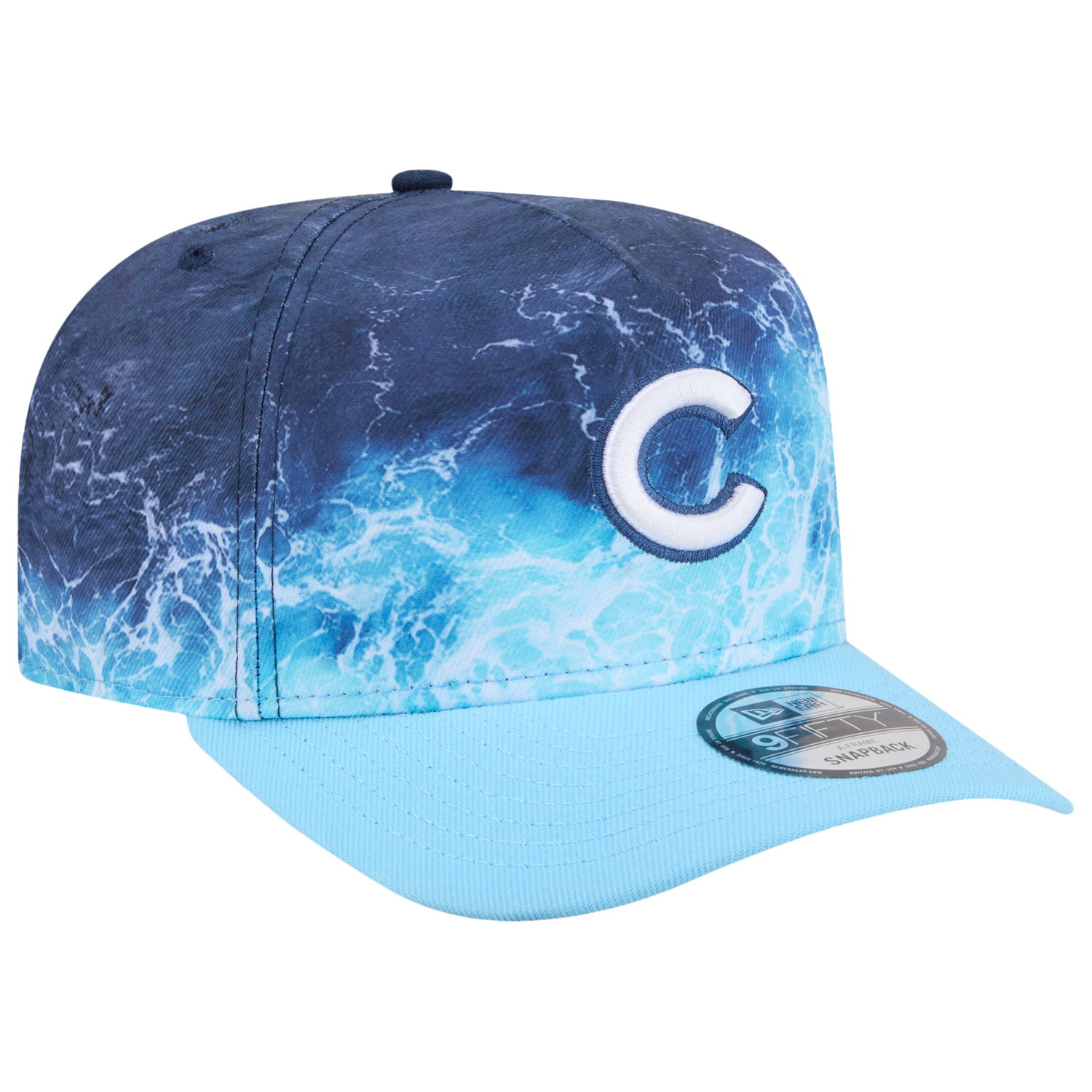 New Era Cubs Deep Water 950 A Frame Cap - Men's - Blue/Teal