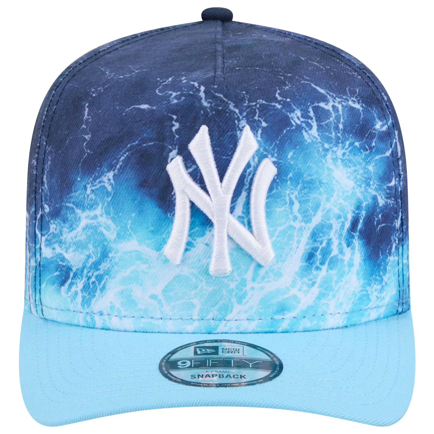 New Era Yankees Deep Water 950 A Frame Cap - Men's - Blue/Teal