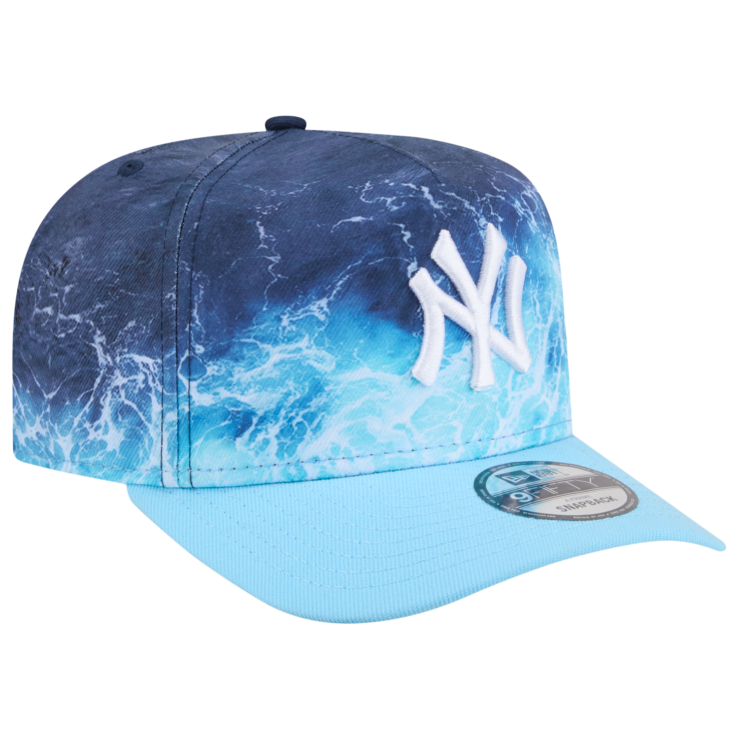 New Era Yankees Deep Water 950 A Frame Cap - Men's - Blue/Teal