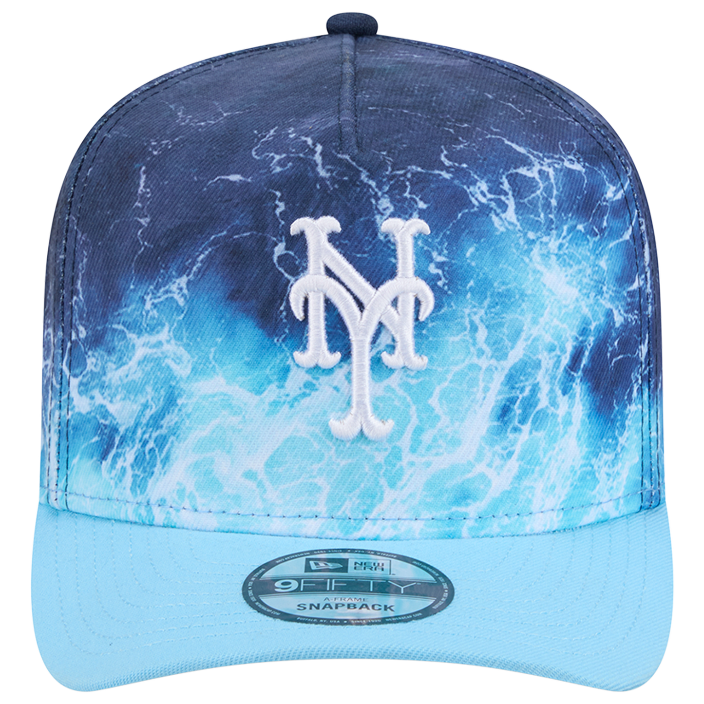 New Era Mets Deep Water 950 A Frame Cap - Men's - Blue/Teal