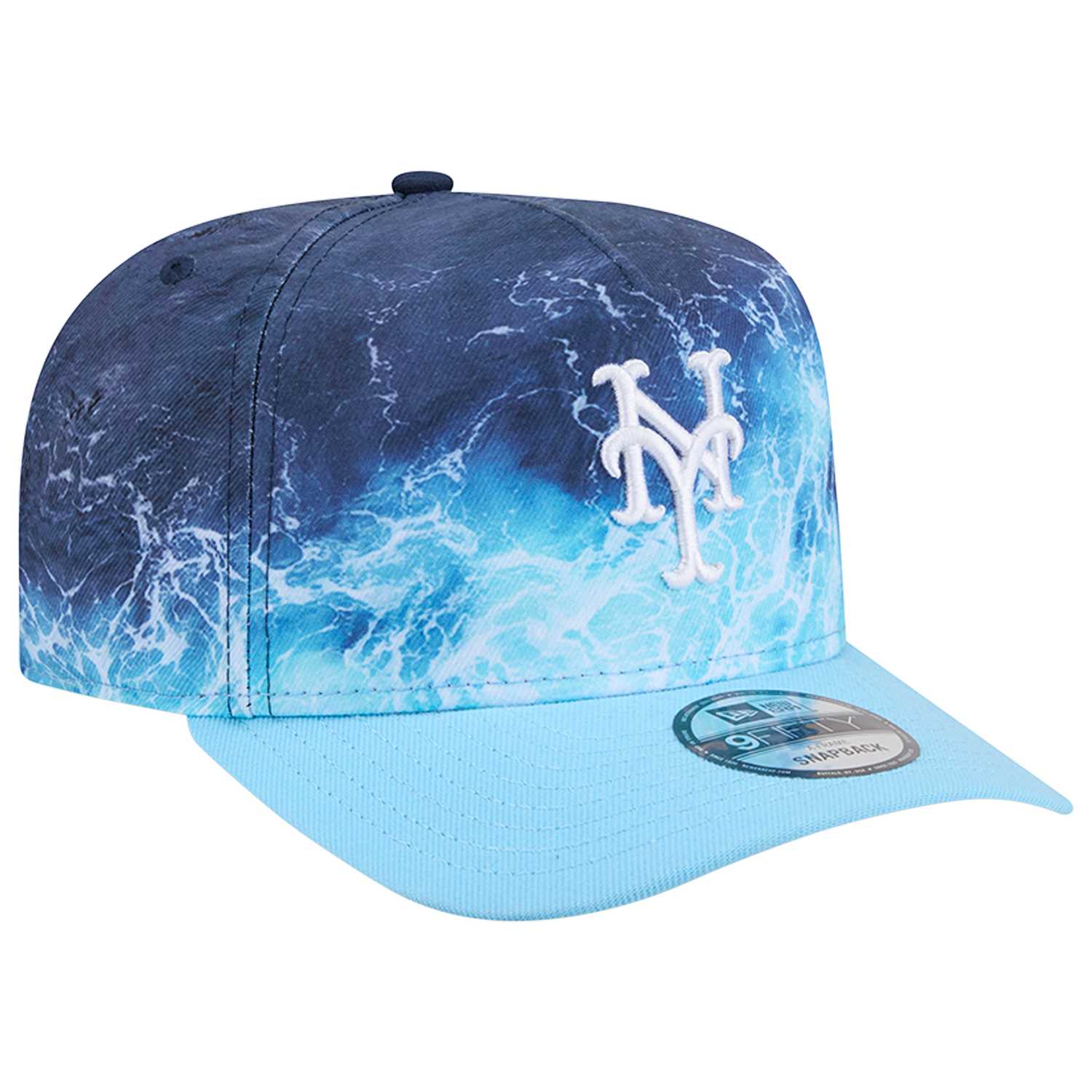 New Era Mets Deep Water 950 A Frame Cap - Men's - Blue/Teal