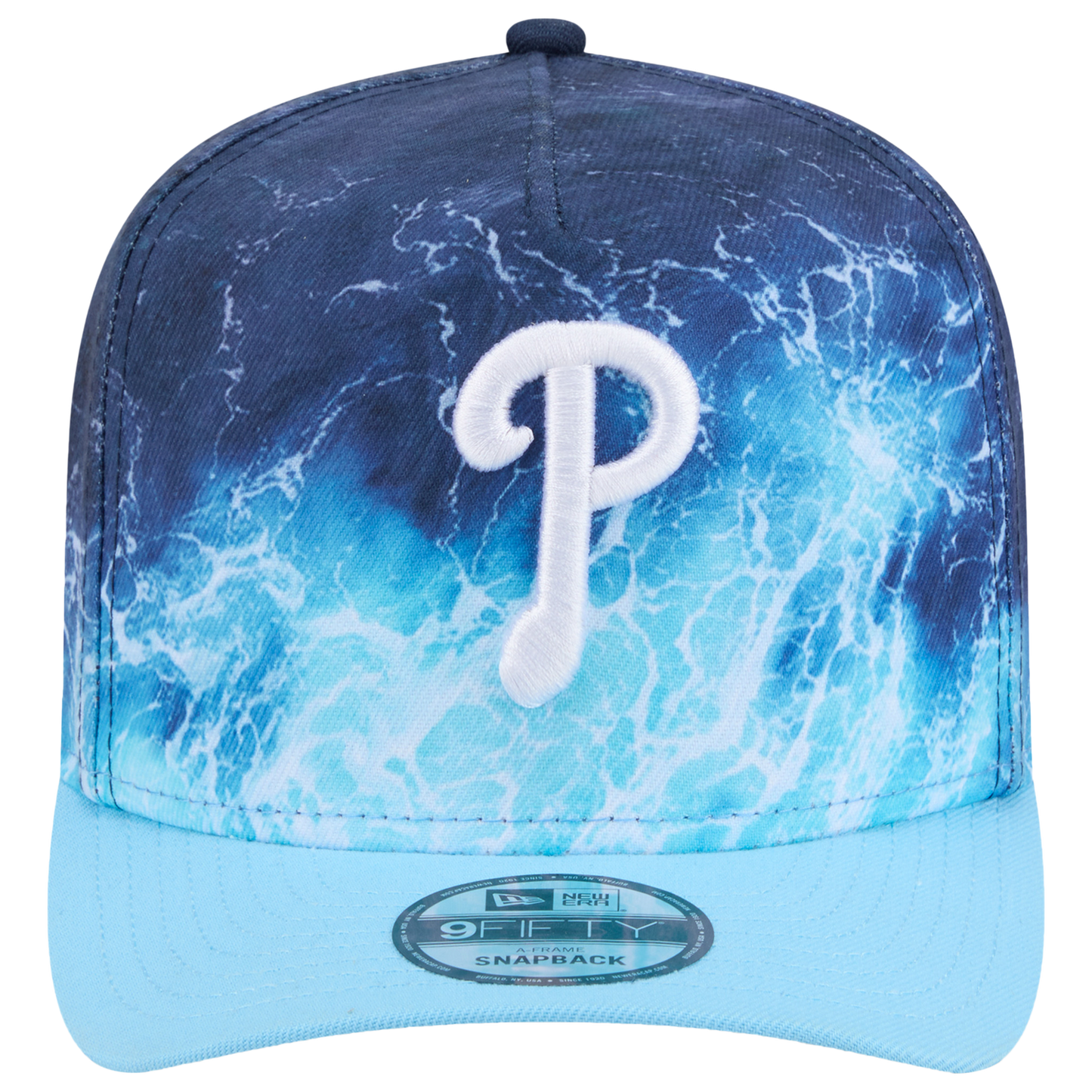 New Era Phillies Deep Water 950 A Frame Cap - Men's - Blue/Teal