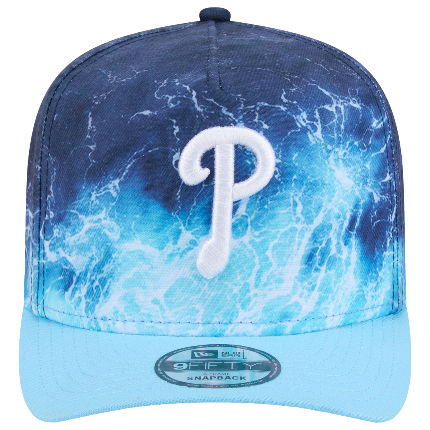 New Era Phillies Deep Water 950 A Frame Cap - Men's - Blue/Teal