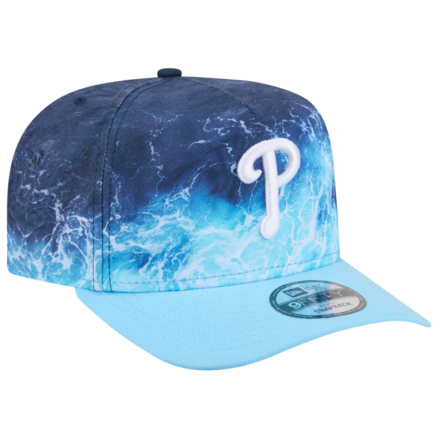 New Era Phillies Deep Water 950 A Frame Cap - Men's - Blue/Teal