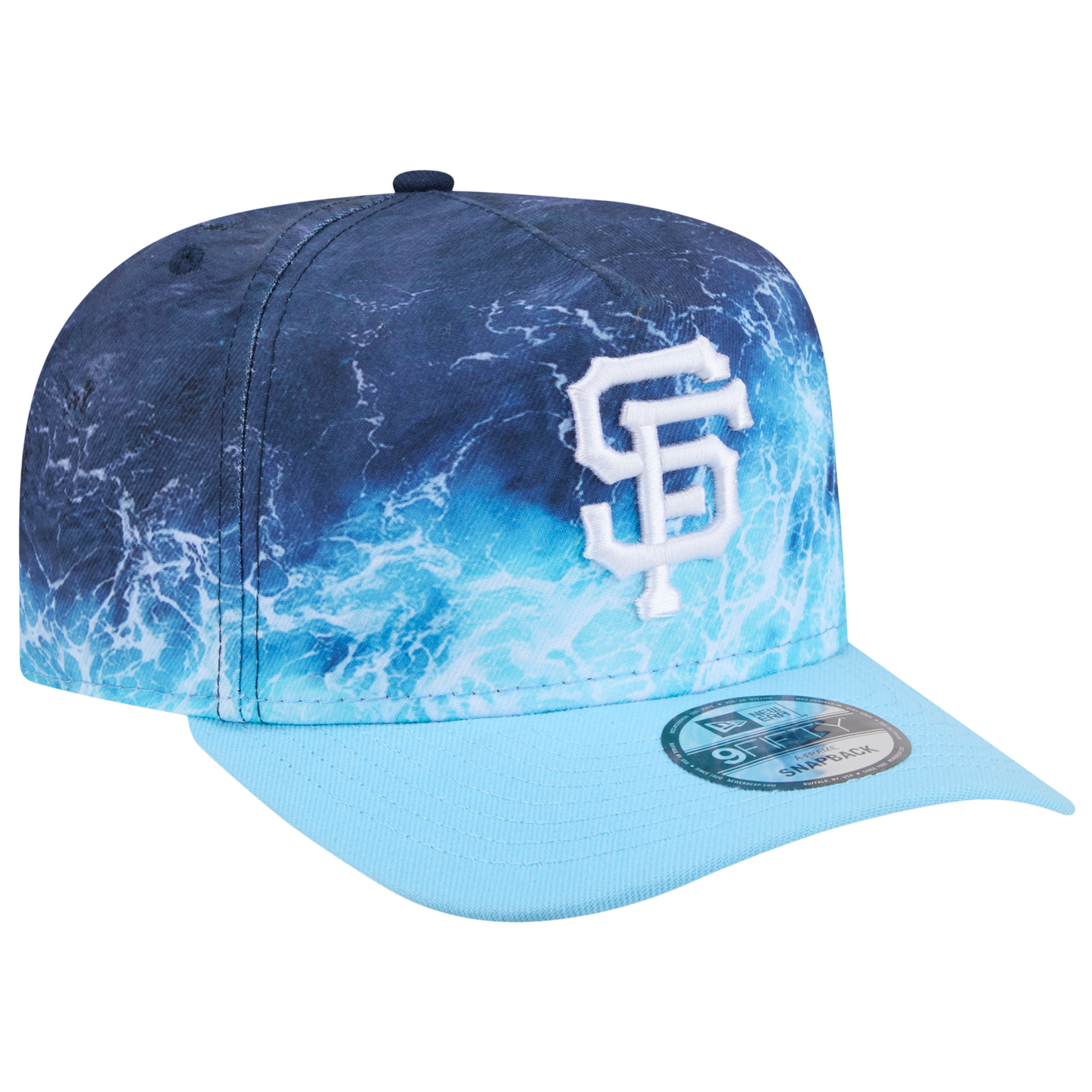 New Era Giants Deep Water 950 A Frame Cap - Men's - Blue/Teal