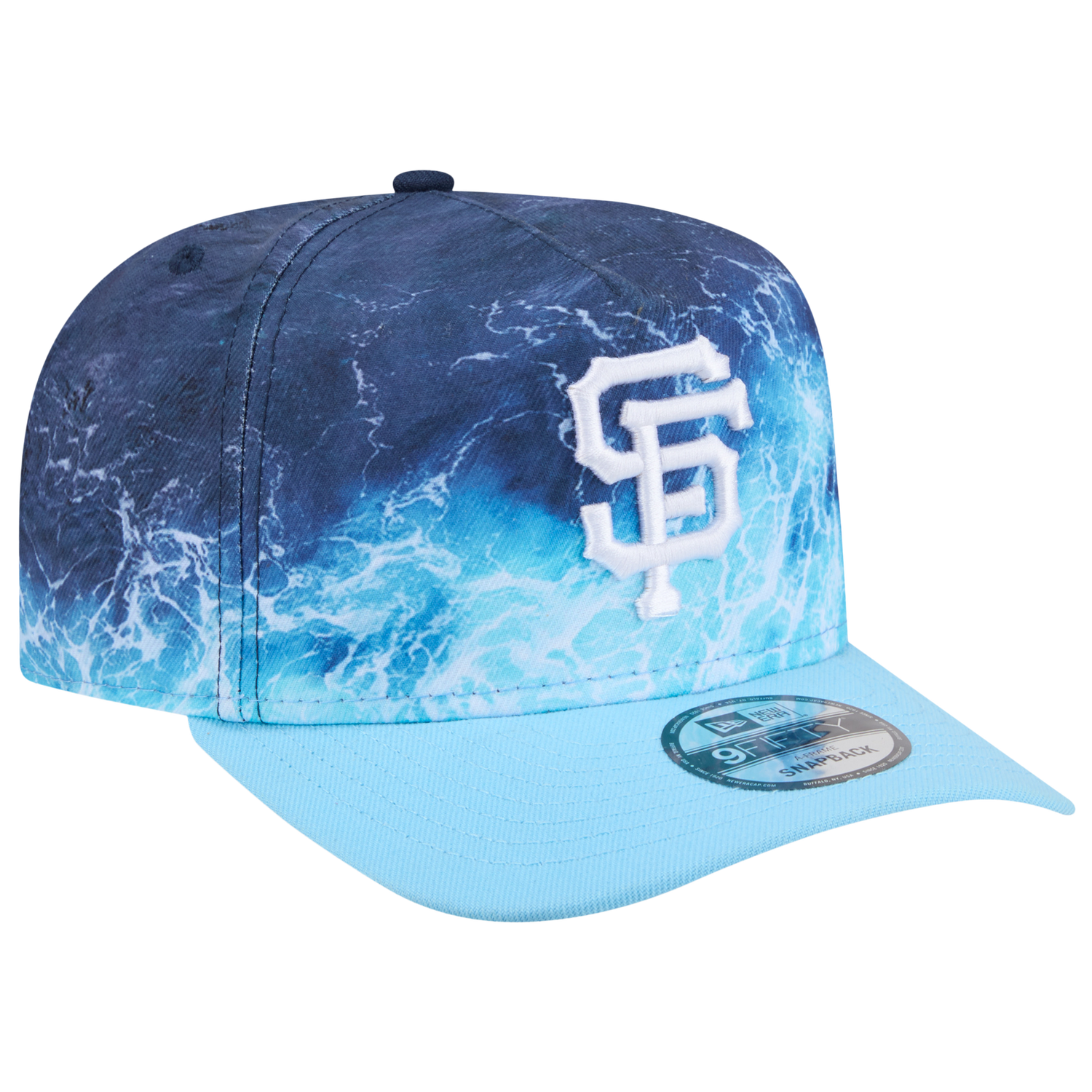 New Era Giants Deep Water 950 A Frame Cap - Men's - Blue/Teal