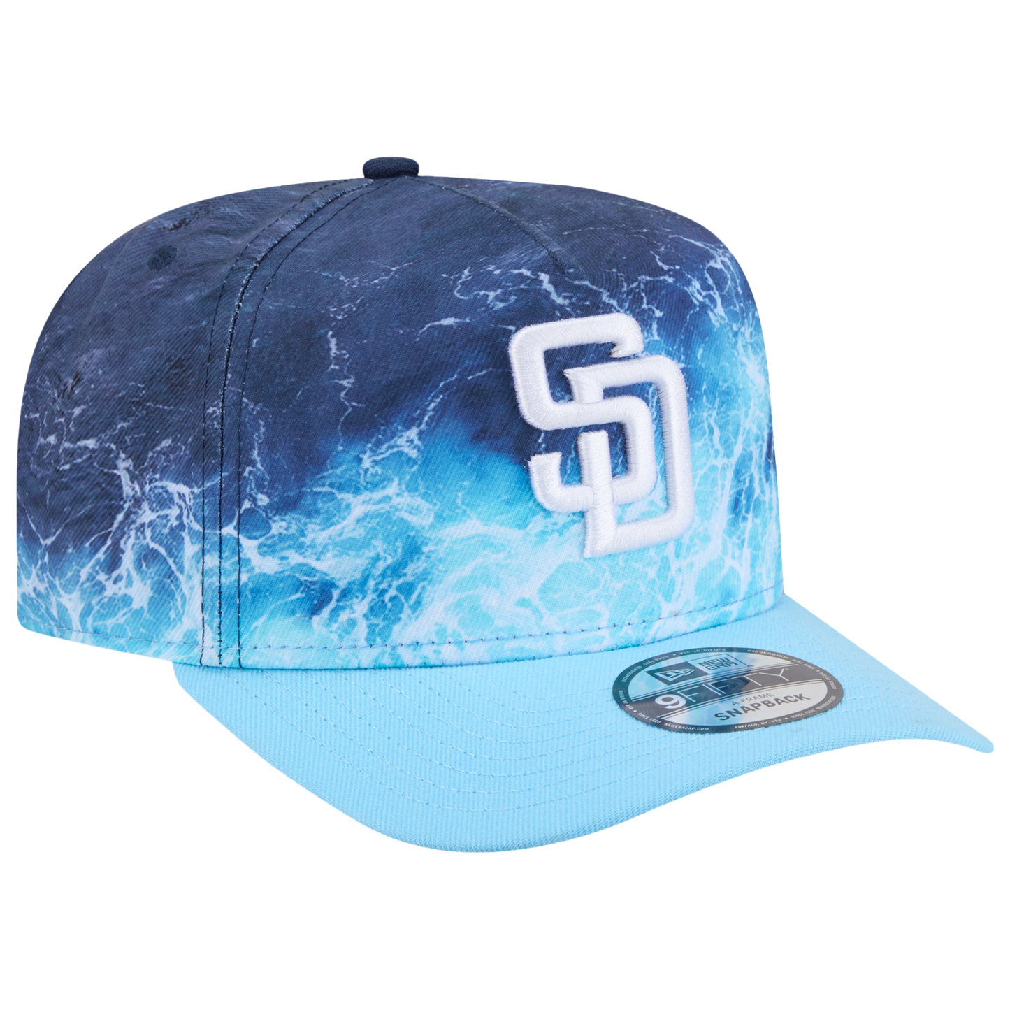 New Era Padres Deep Water 950 A Frame Cap - Men's - Teal/Blue