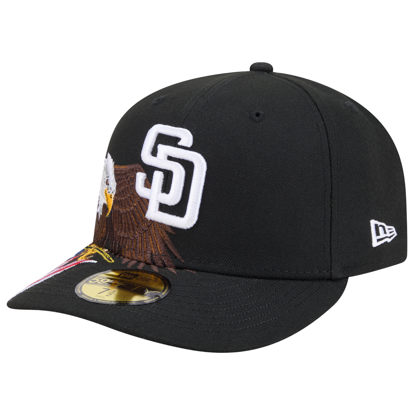 New Era Padres AM 5950 Cap - Men's - Black/White/Brown