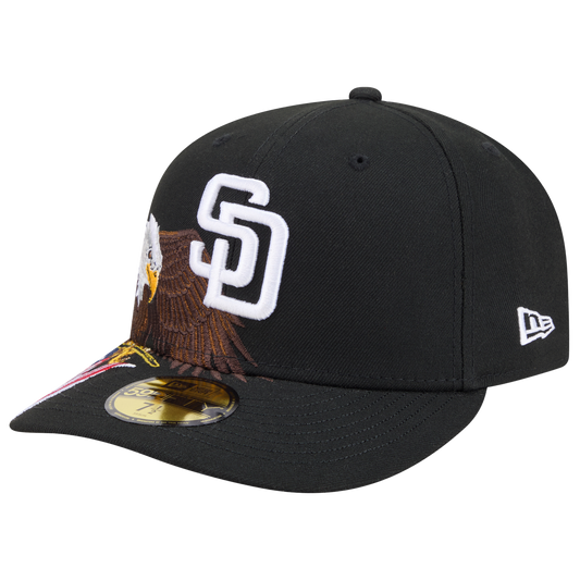 New Era Padres AM 5950 Cap - Men's - Black/White/Brown