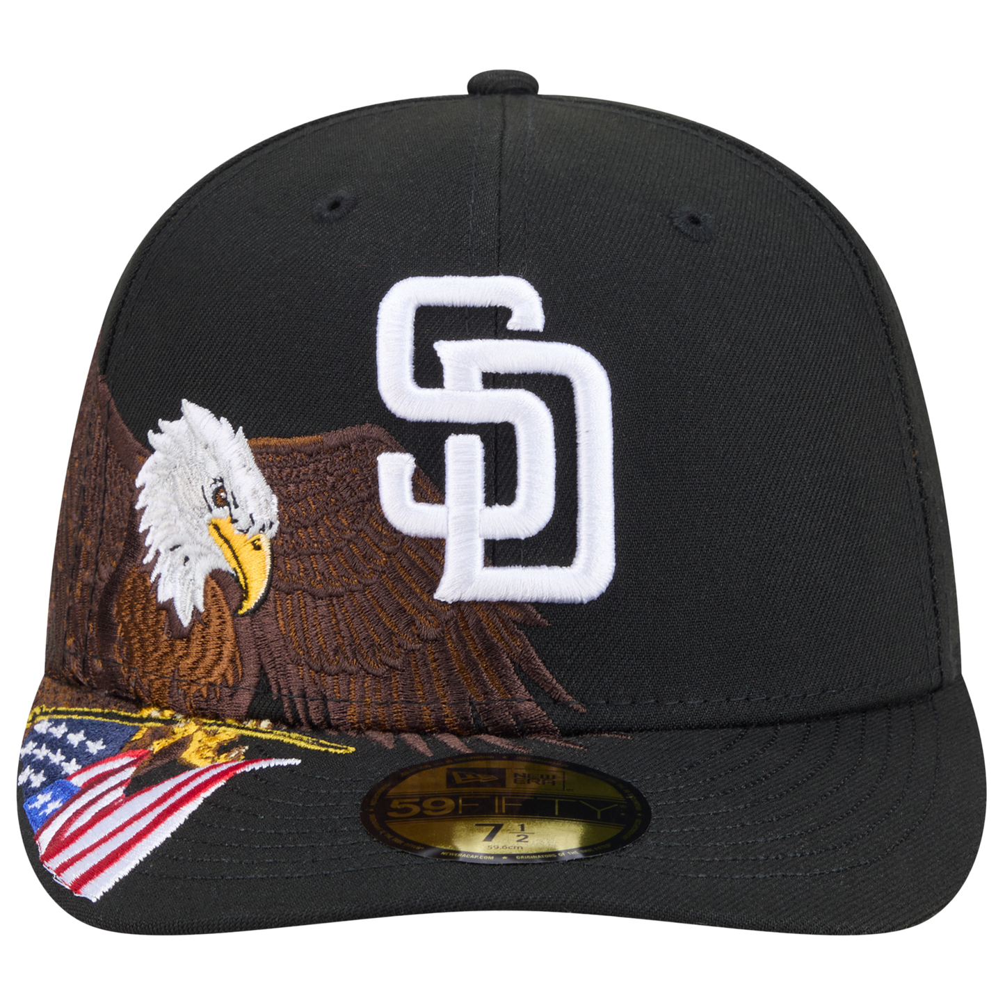 New Era Padres AM 5950 Cap - Men's - Black/White/Brown
