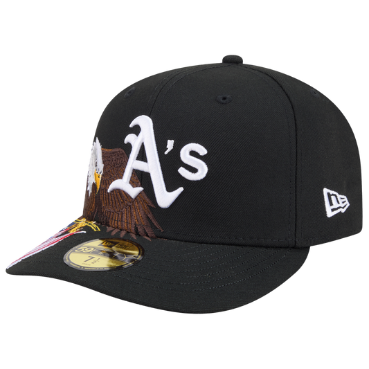 New Era Athletics AM 5950 Cap - Men's - Black/White/Brown