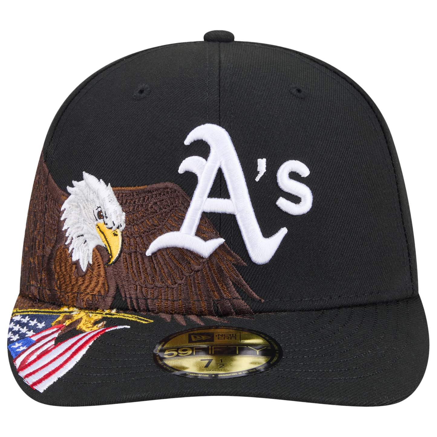 New Era Athletics AM 5950 Cap - Men's - Black/White/Brown