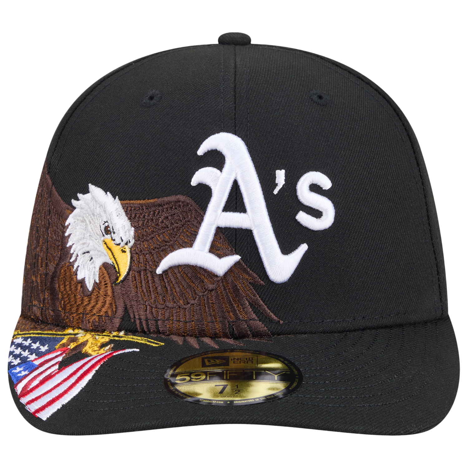 New Era Athletics AM 5950 Cap - Men's - Black/White/Brown