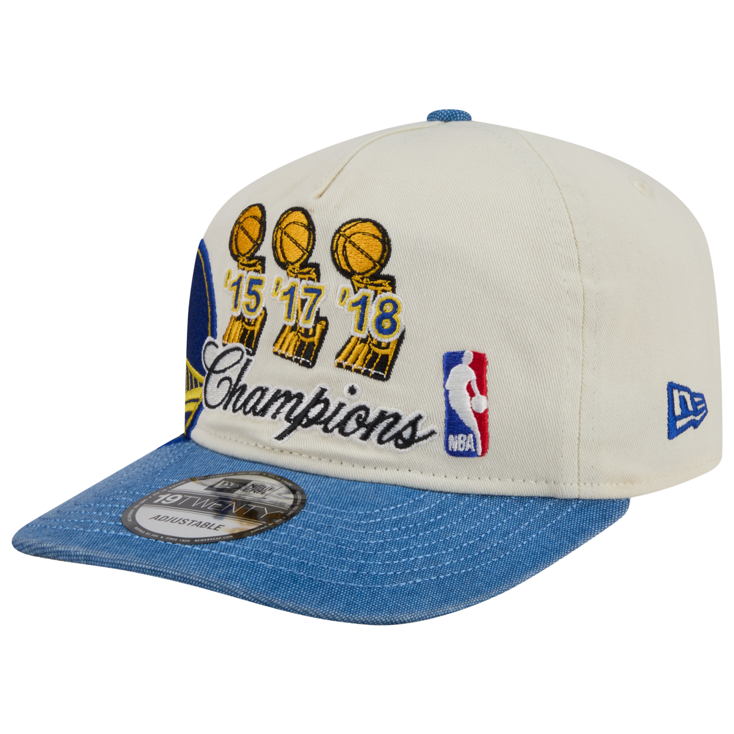 New Era Warriors HWC 1920 Cap - Men's - Tan/Blue/Yellow