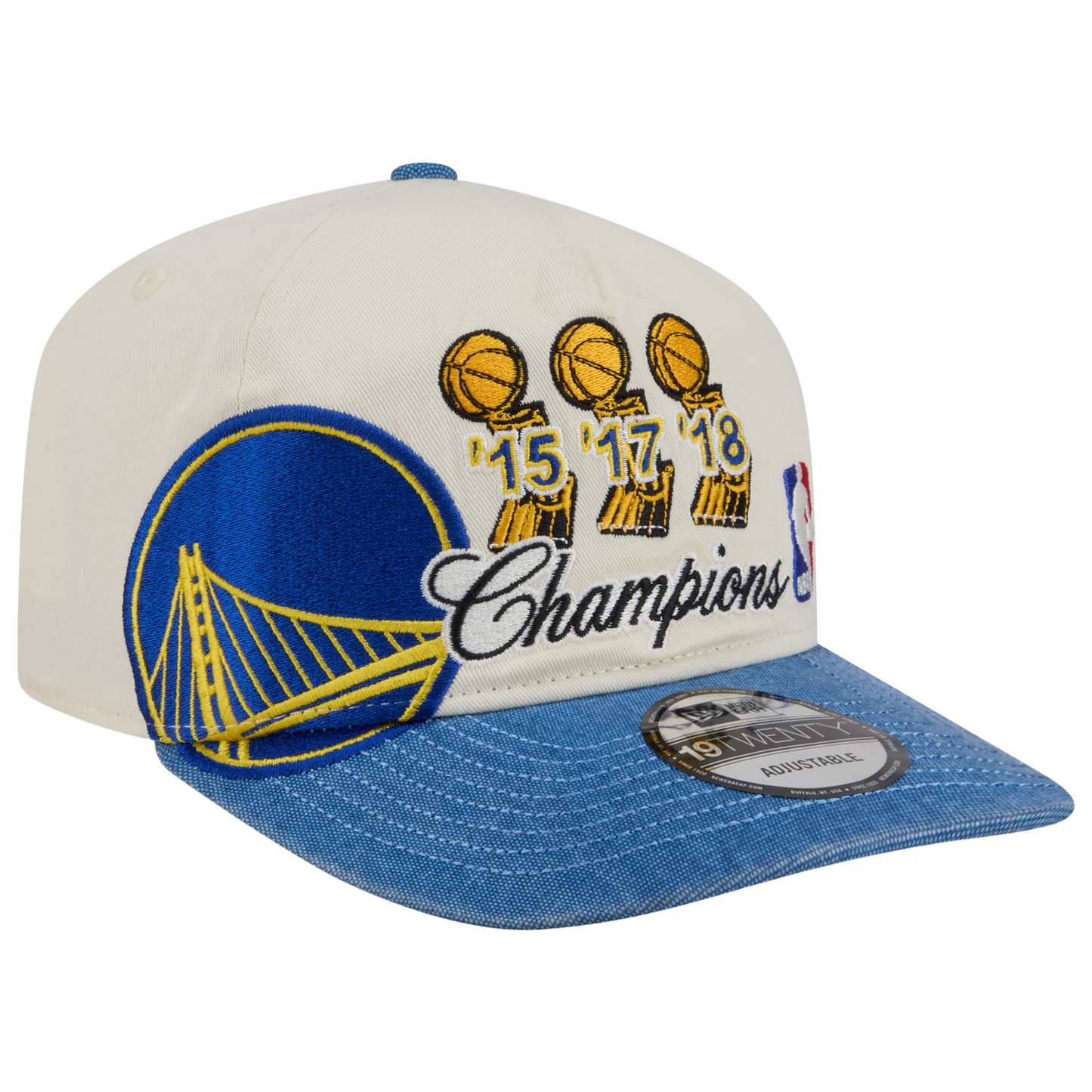 New Era Warriors HWC 1920 Cap - Men's - Tan/Blue/Yellow