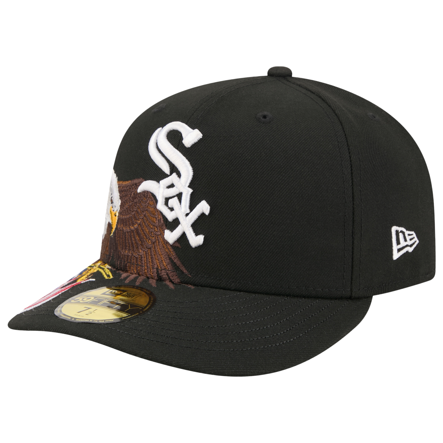 New Era White Sox AM 5950 Cap - Men's - Black/White/Brown