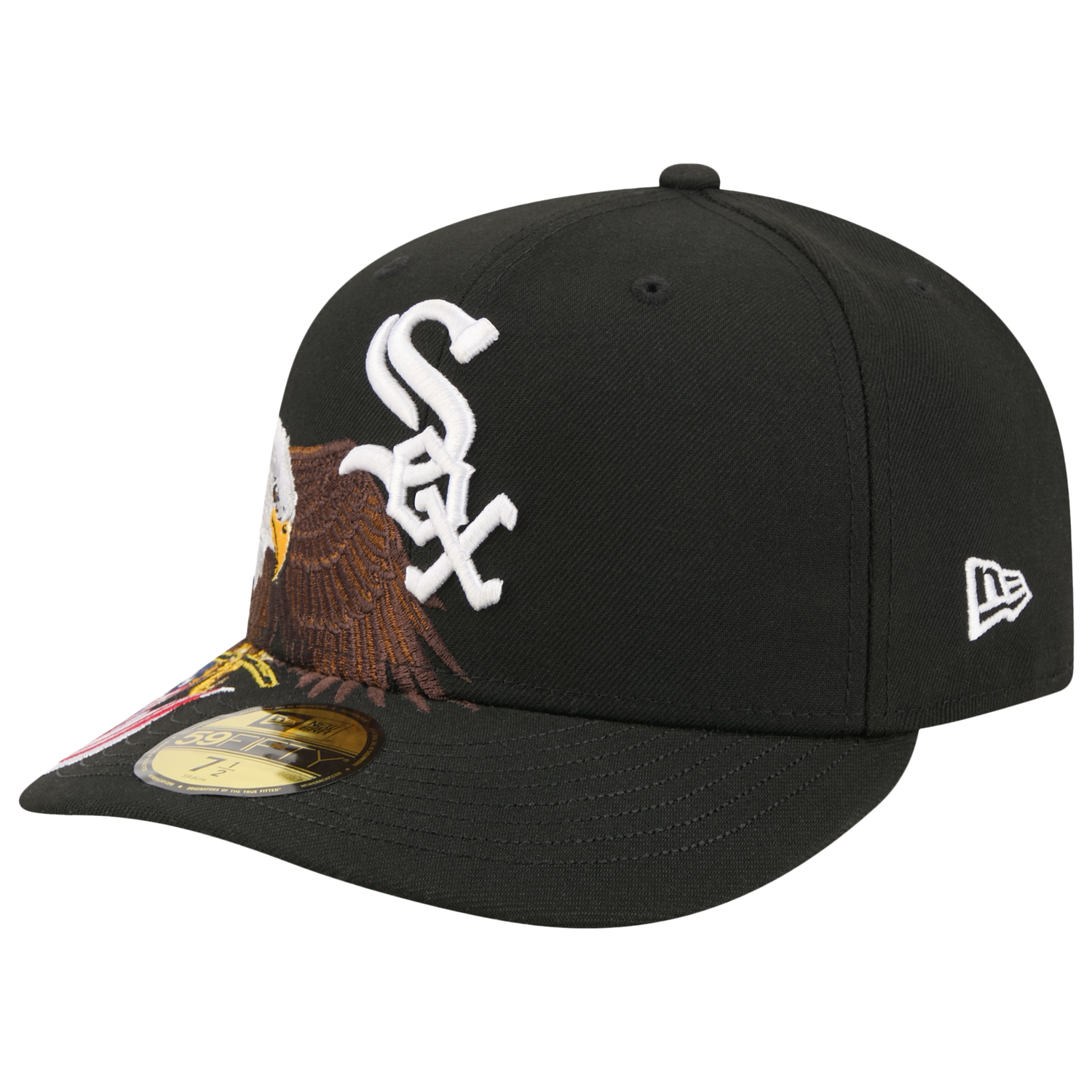 New Era White Sox AM 5950 Cap - Men's - Black/White/Brown