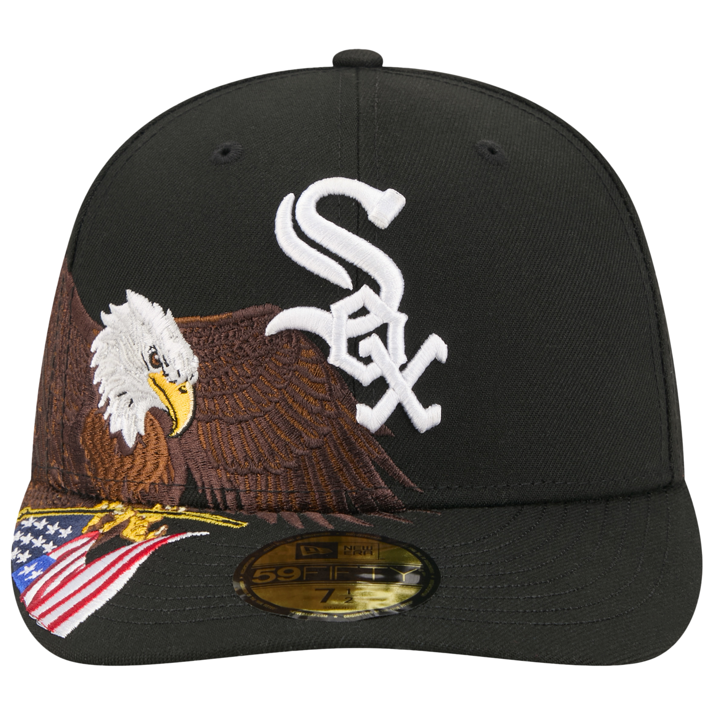 New Era White Sox AM 5950 Cap - Men's - Black/White/Brown