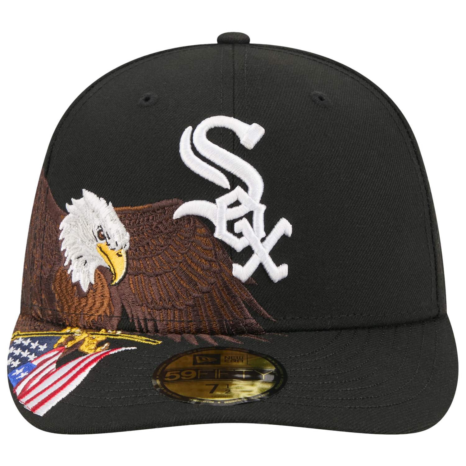 New Era White Sox AM 5950 Cap - Men's - Black/White/Brown