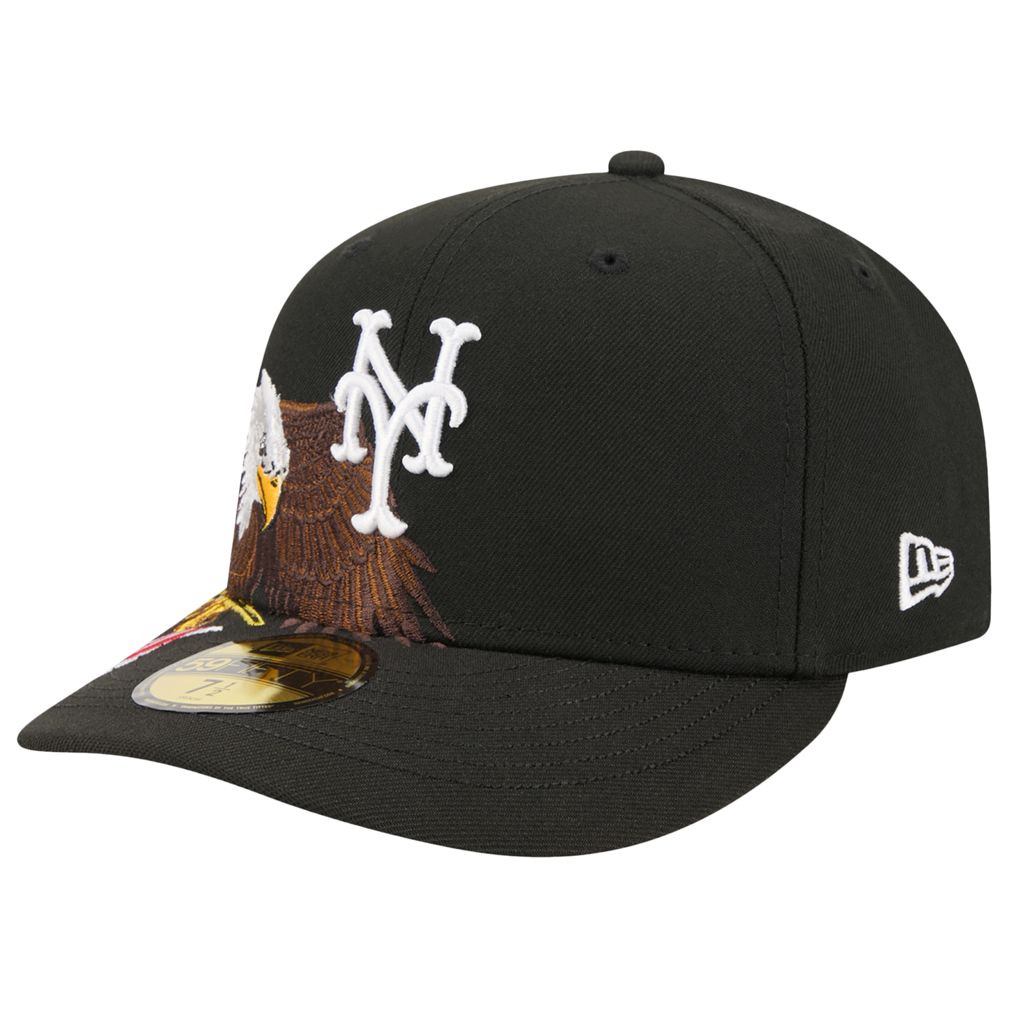New Era Mets AM 5950 Cap - Men's - Black/White/Brown