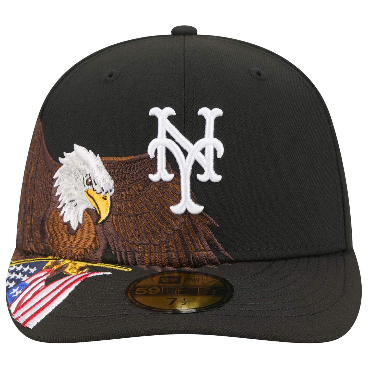 New Era Mets AM 5950 Cap - Men's - Black/White/Brown