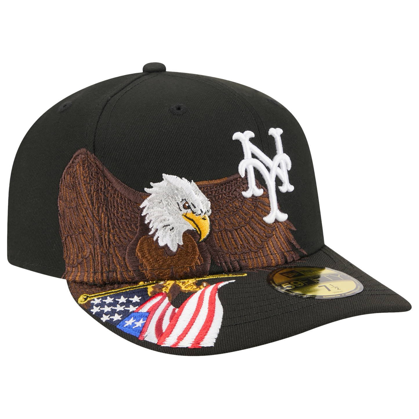 New Era Mets AM 5950 Cap - Men's - Black/White/Brown