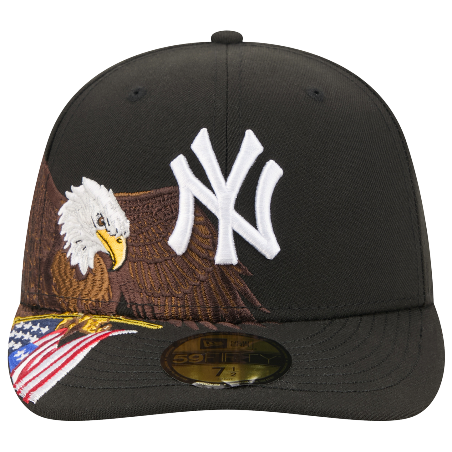 New Era Yankees AM 5950 Cap - Men's - Black/White/Brown