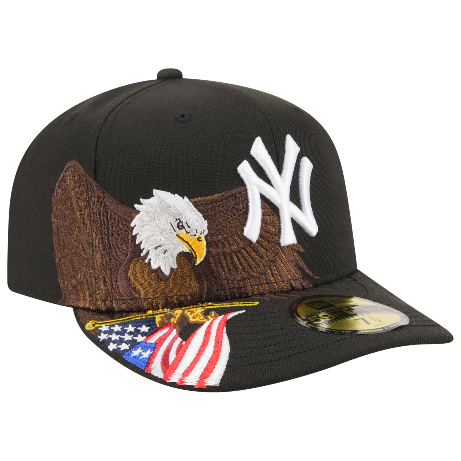 New Era Yankees AM 5950 Cap - Men's - Black/White/Brown