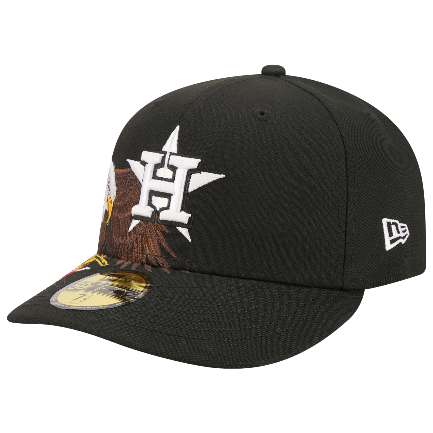 New Era Astros AM 5950 Cap - Men's - Black/White/Brown