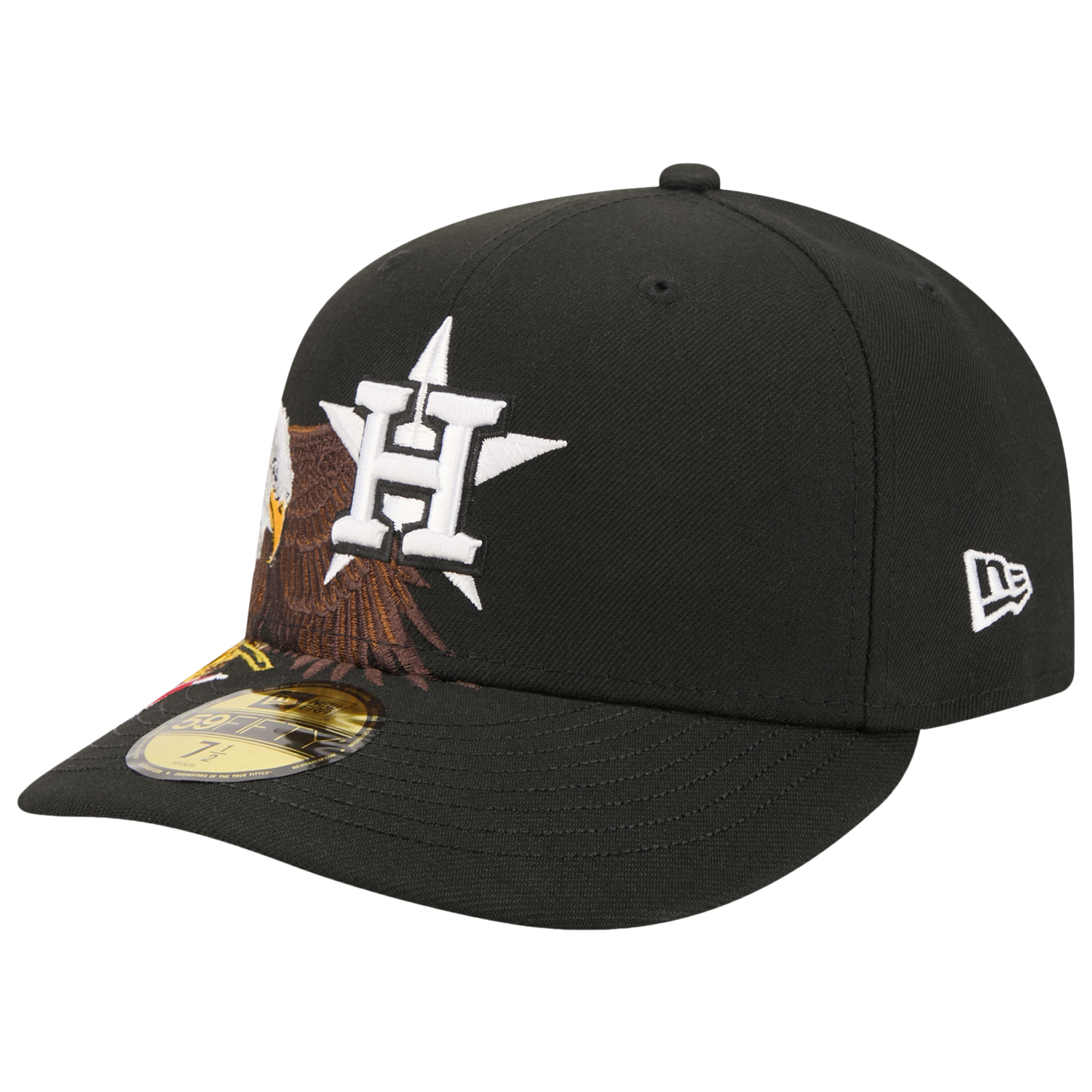 New Era Astros AM 5950 Cap - Men's - Black/White/Brown