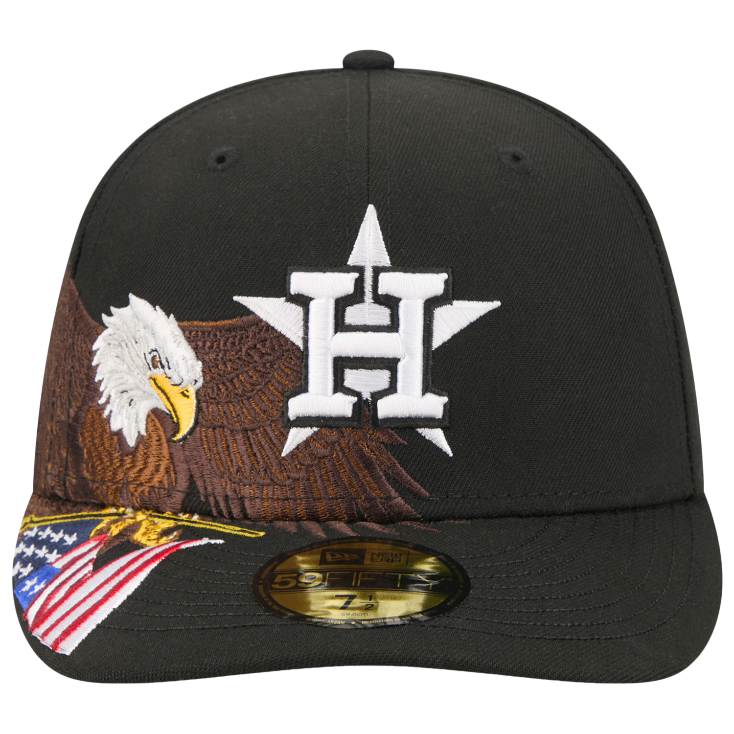 New Era Astros AM 5950 Cap - Men's - Black/White/Brown
