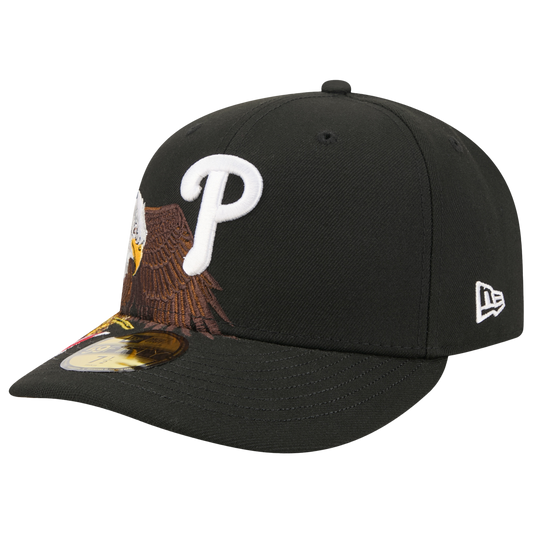 New Era Phillies AM 5950 Cap - Men's - Black/White/Brown