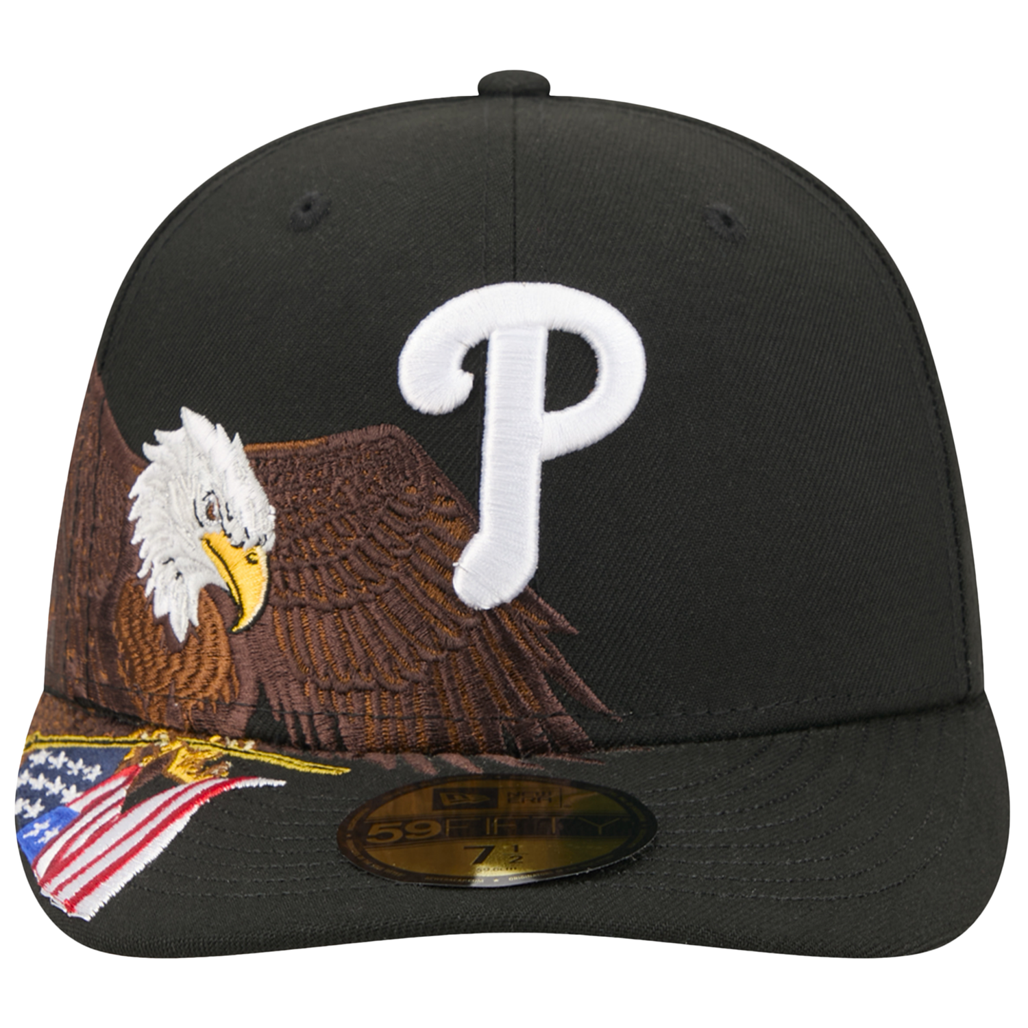 New Era Phillies AM 5950 Cap - Men's - Black/White/Brown