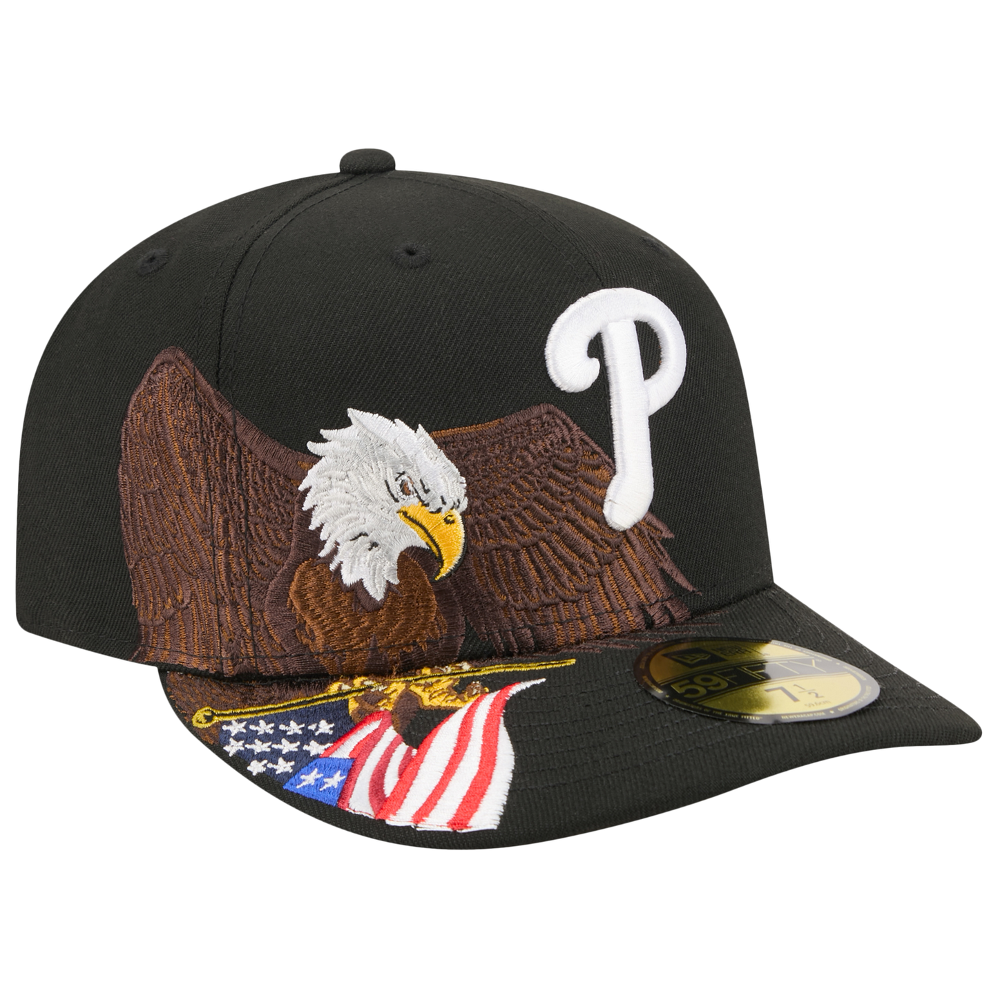 New Era Phillies AM 5950 Cap - Men's - Black/White/Brown