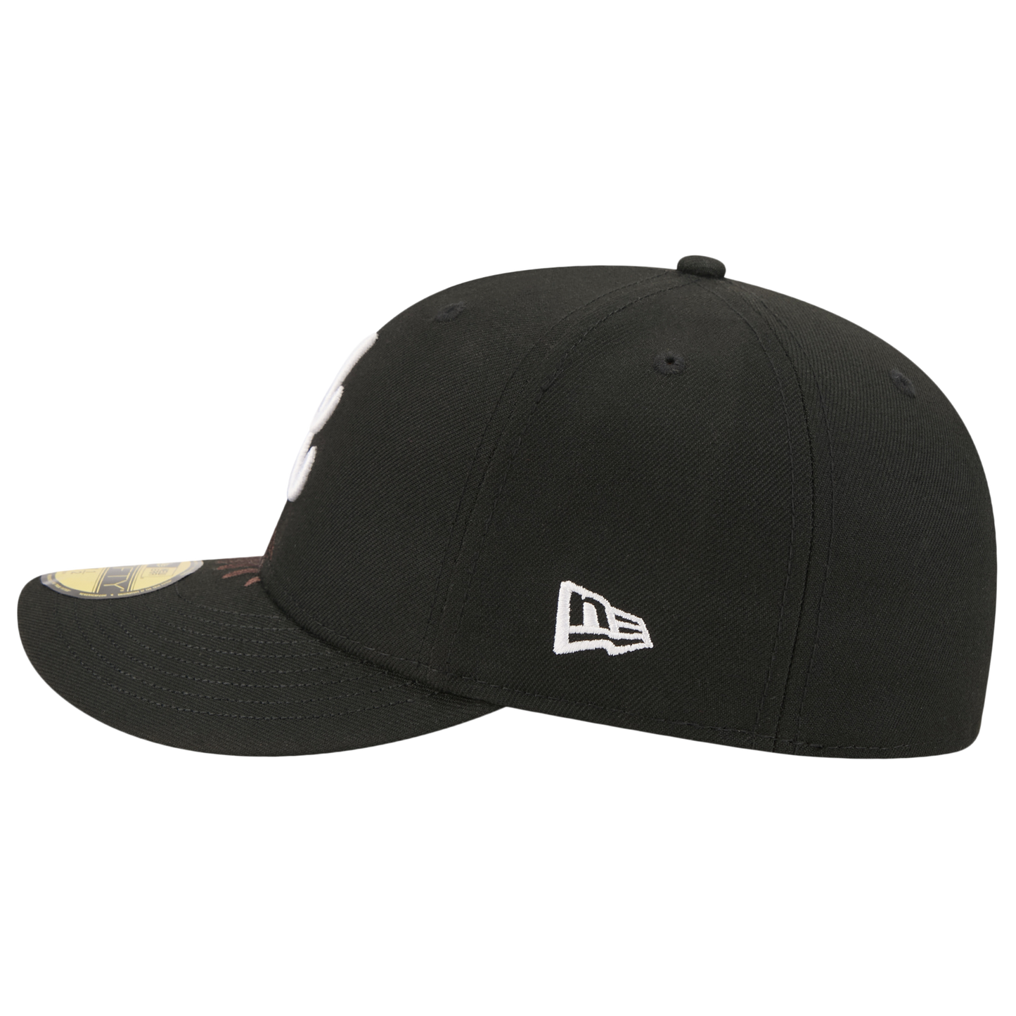 New Era Braves AM 5950 Cap - Men's - Black/White/Brown