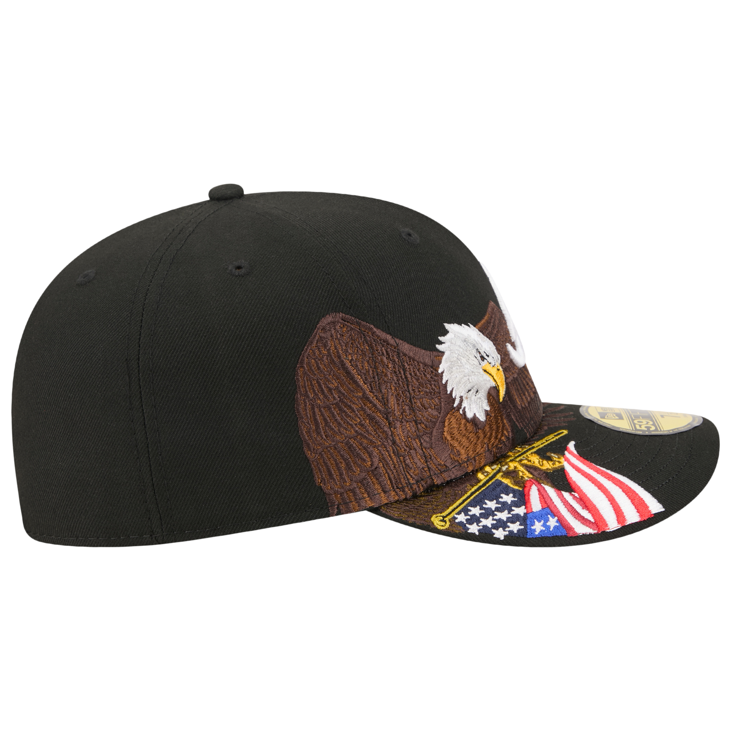 New Era Braves AM 5950 Cap - Men's - Black/White/Brown