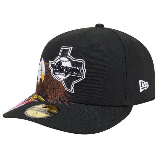 New Era Rangers AM 5950 Cap - Men's - Black/White/Brown