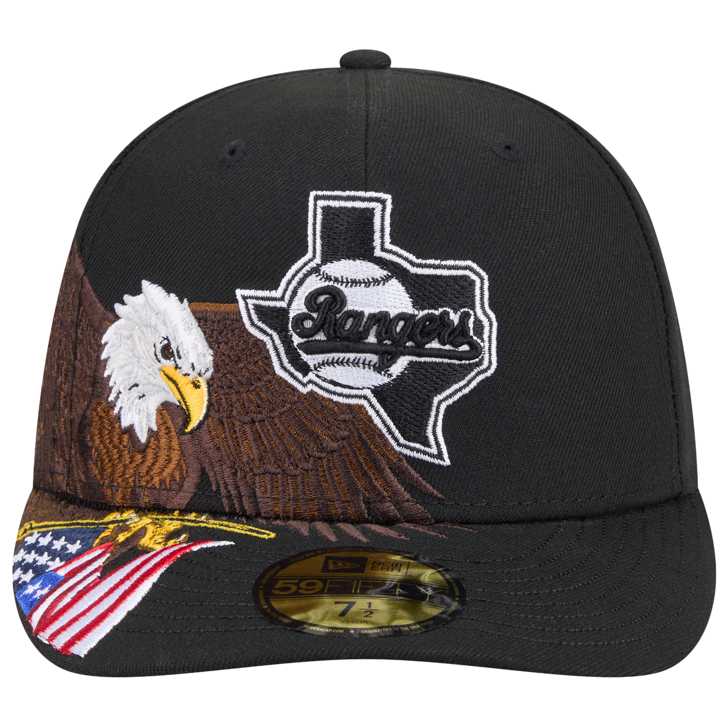 New Era Rangers AM 5950 Cap - Men's - Black/White/Brown