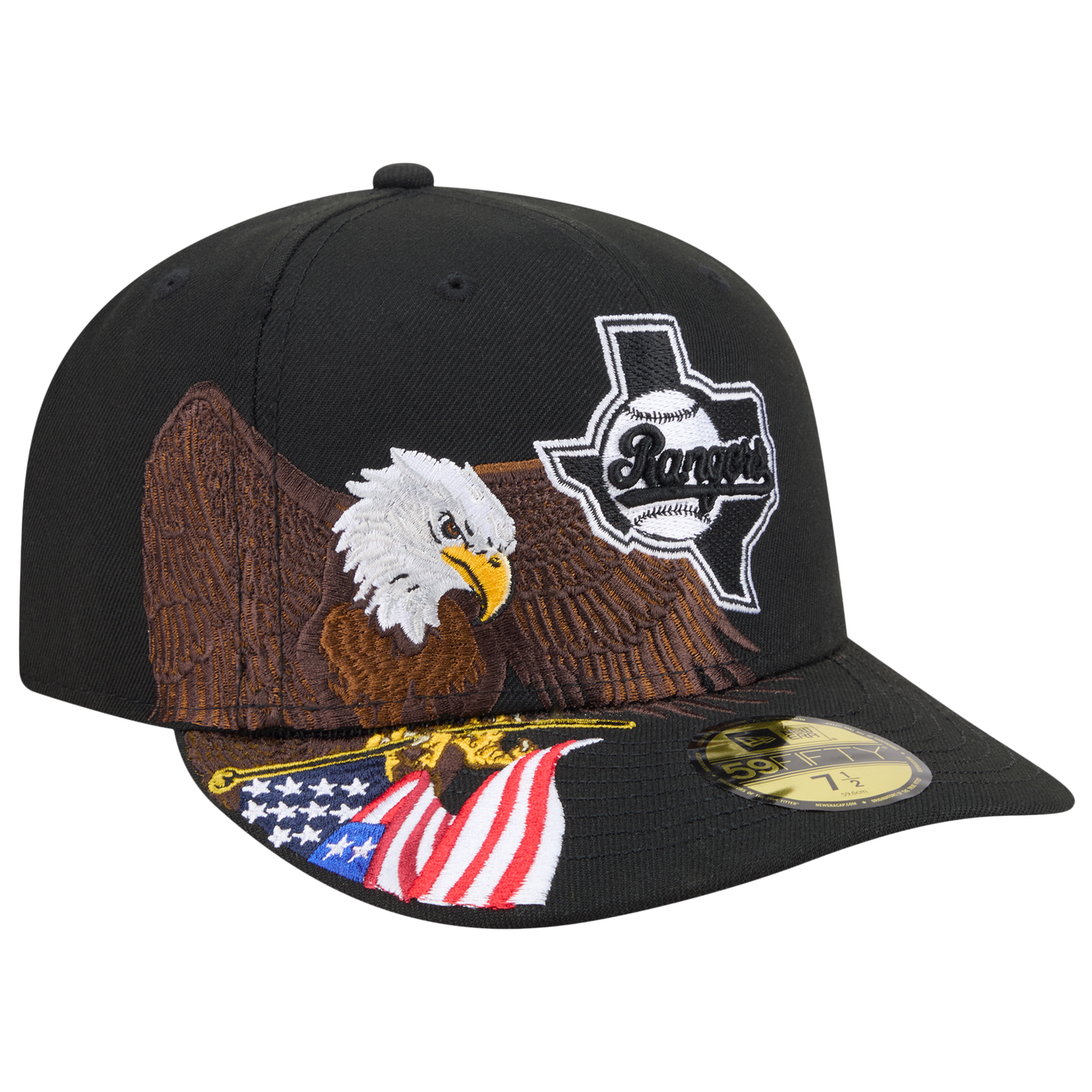 New Era Rangers AM 5950 Cap - Men's - Black/White/Brown