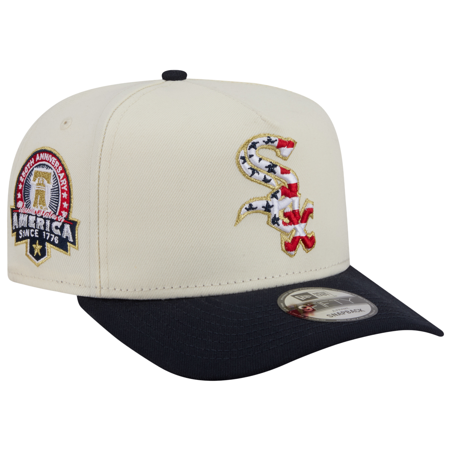 New Era White Sox AM 950 A Frame Cap - Men's - Navy/Red/White