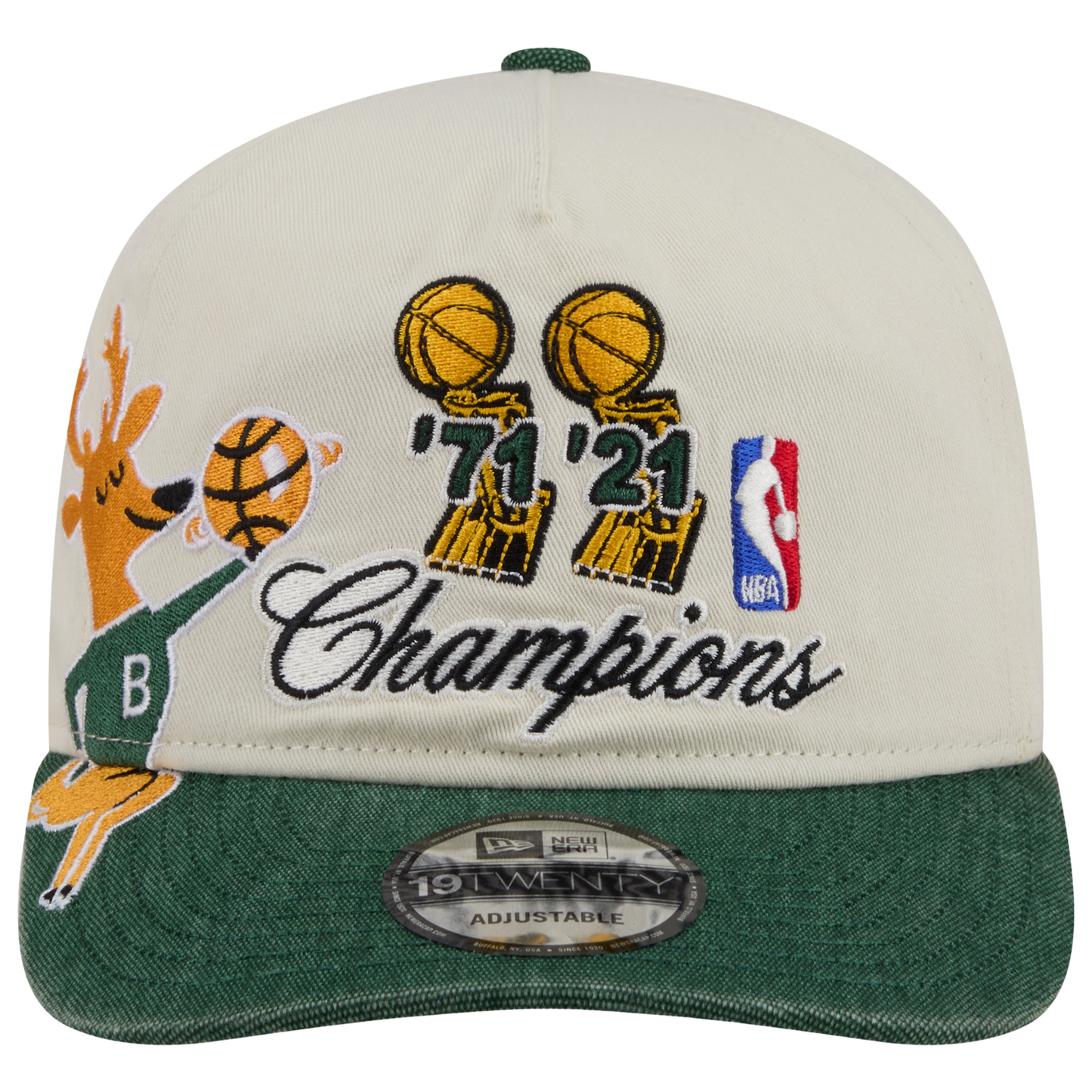 New Era Bucks HWC 1920 Cap - Men's - Tan/Green