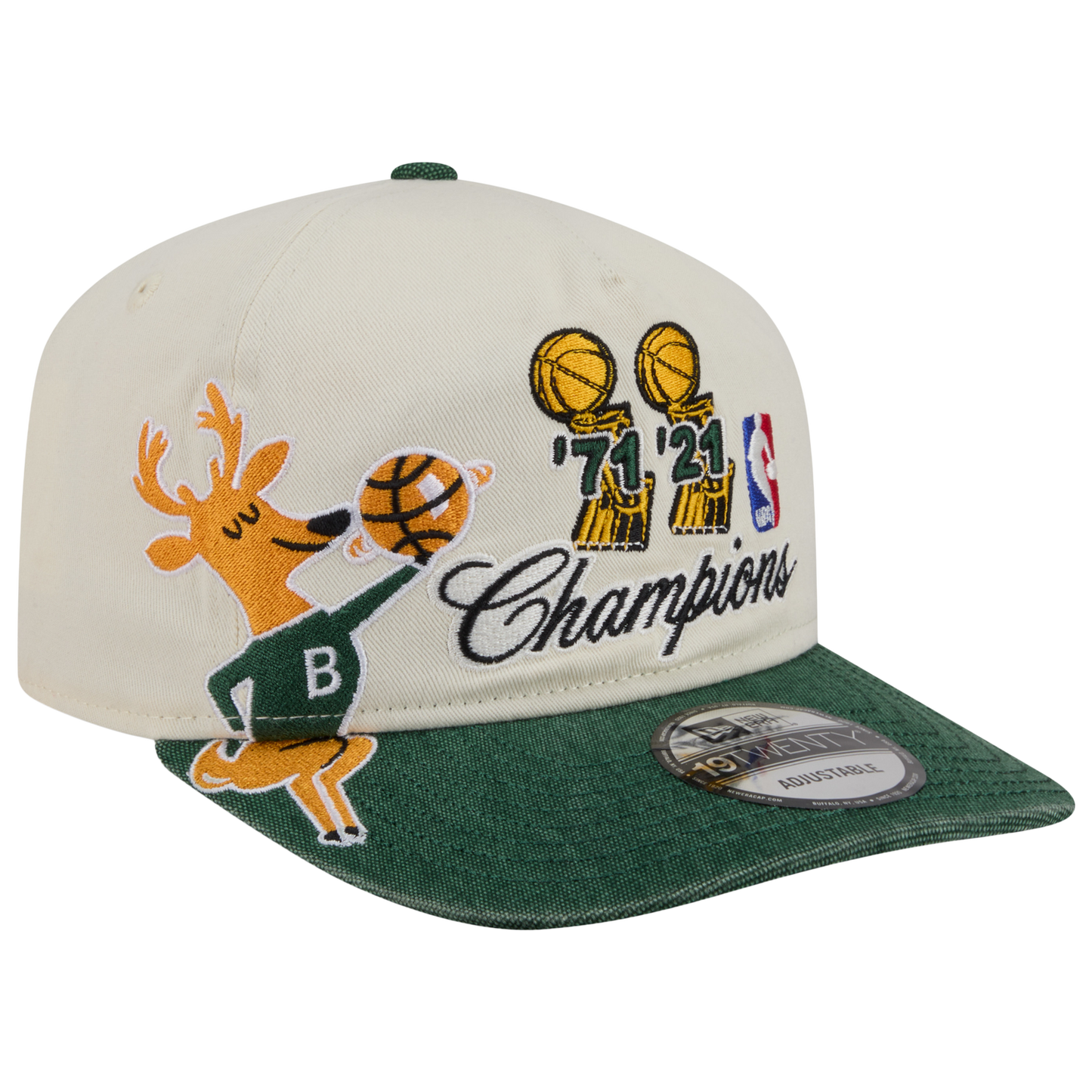 New Era Bucks HWC 1920 Cap - Men's - Tan/Green