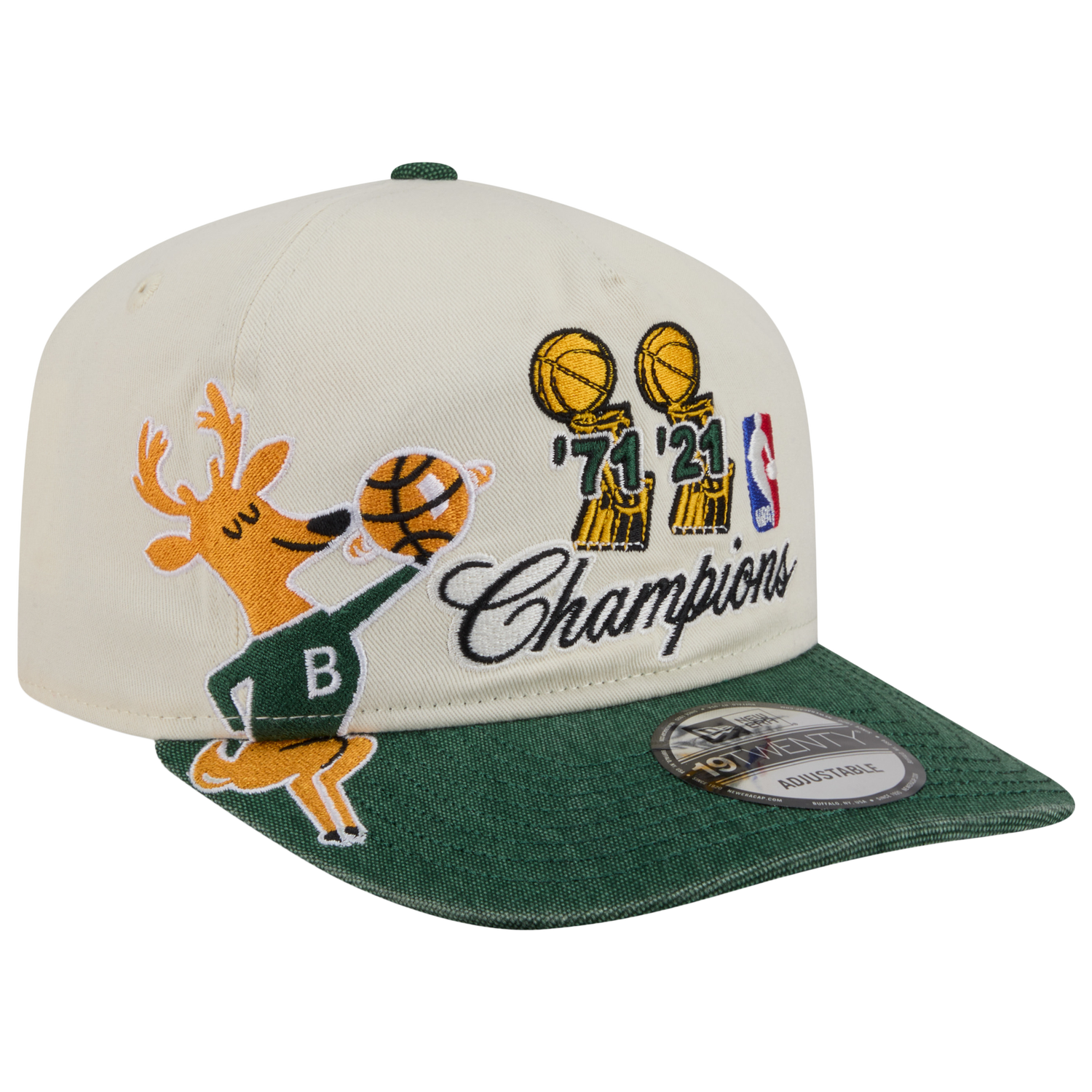 New Era Bucks HWC 1920 Cap - Men's - Tan/Green