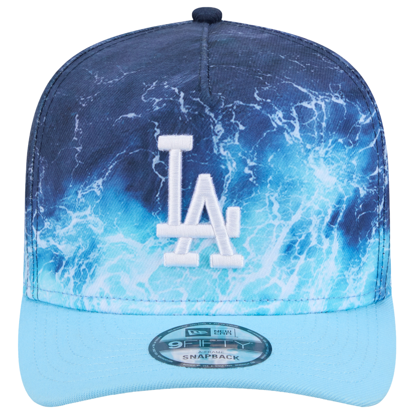 New Era Dodgers Deep Water 950 A Frame Cap - Men's - Teal/Blue