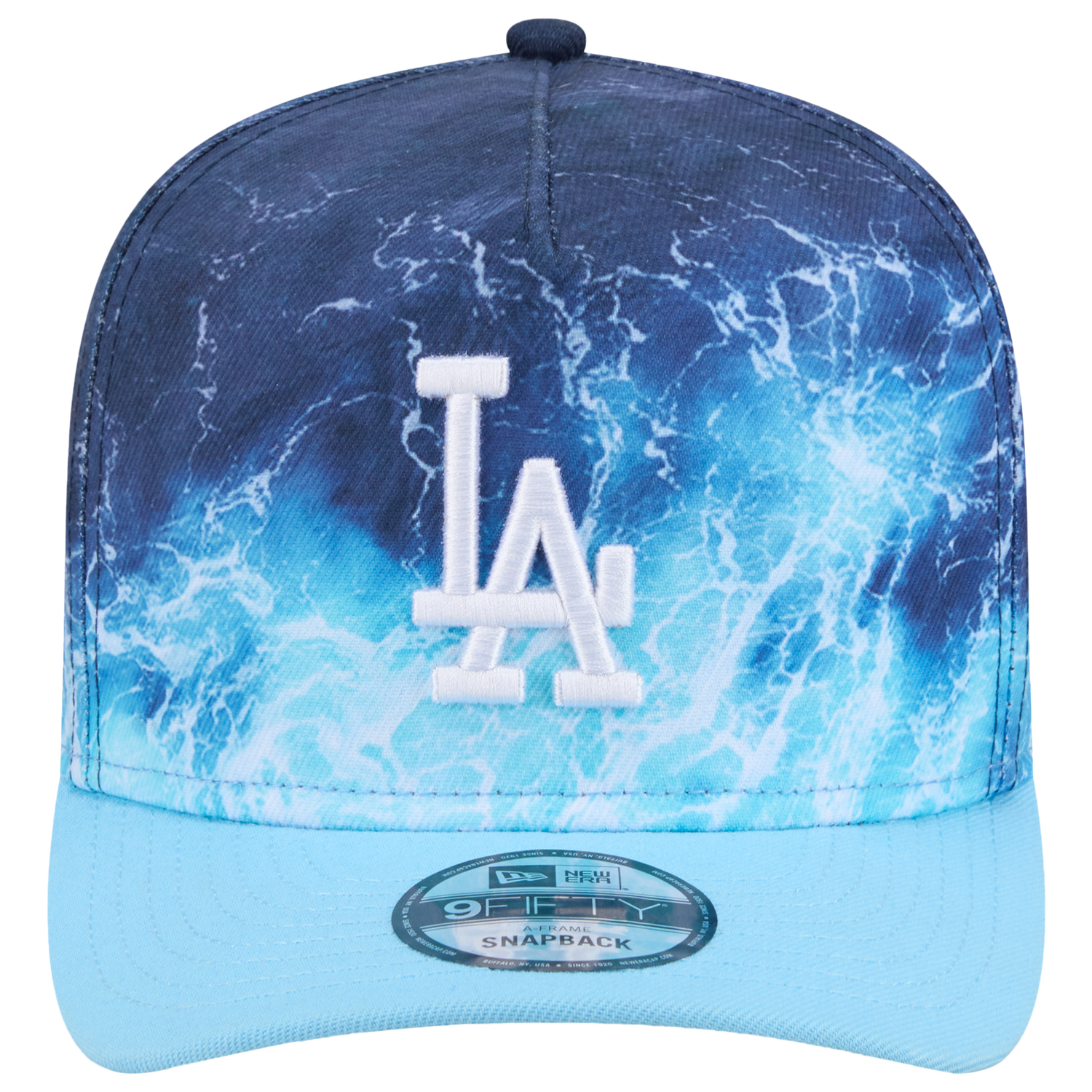 New Era Dodgers Deep Water 950 A Frame Cap - Men's - Teal/Blue