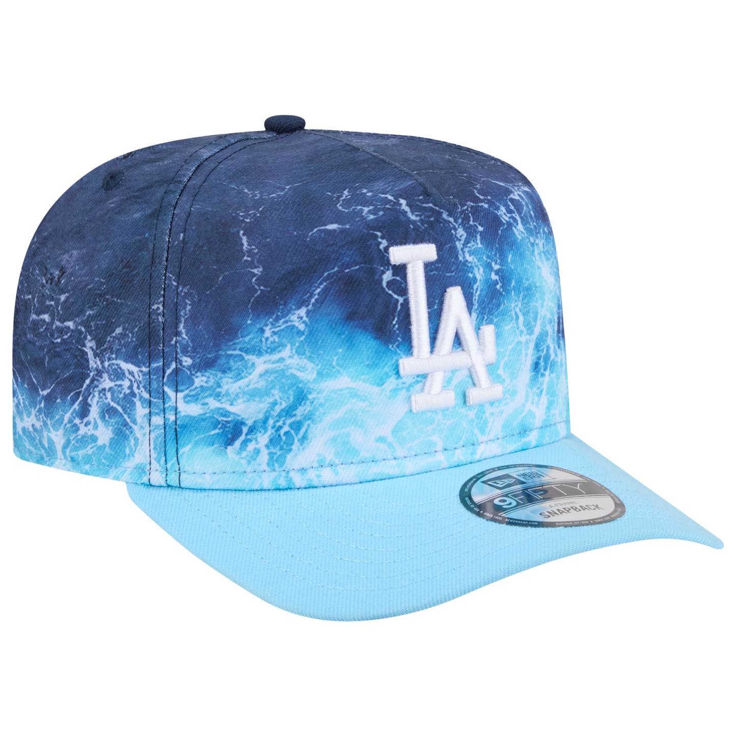 New Era Dodgers Deep Water 950 A Frame Cap - Men's - Teal/Blue